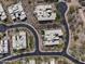 Aerial view of the community showing the homes and landscaping at 13763 N Campsite Ct, Fountain Hills, AZ 85268