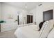 Bright bedroom with white furniture, carpet flooring, and stylish decor at 15229 E Marigold Ct, Fountain Hills, AZ 85268