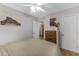 Bedroom with neutral colors and a view of the closet at 1546 W Polk St, Phoenix, AZ 85007