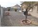 Large backyard featuring desert landscaping, mature trees, and outdoor space at 1813 N Lewis Pl, Casa Grande, AZ 85122