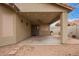 Covered patio featuring a ceiling fan and string lights at 2021 S 84Th Ave, Tolleson, AZ 85353