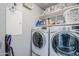 Well-equipped laundry room with modern washer and dryer at 20704 N 90Th Pl # 1065, Scottsdale, AZ 85255