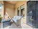 Inviting outdoor patio area complete with comfortable seating and stylish decor at 20704 N 90Th Pl # 1065, Scottsdale, AZ 85255