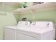 Efficient laundry room with modern washer and dryer at 21889 N 259Th Ave, Buckeye, AZ 85396