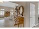 Inviting foyer with staircase and decorative table at 2419 E Goldenrod St, Phoenix, AZ 85048