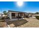 An outdoor living area with patio, pergola and outdoor dining set with grill and pool in view at 3194 E Mead Dr, Chandler, AZ 85249