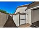 Backyard view of a well-maintained shed, providing additional storage at 3194 E Mead Dr, Chandler, AZ 85249