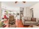 Open concept layout seamlessly connecting the kitchen, dining area and living room at 5356 W Jupiter Way, Chandler, AZ 85226