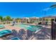 Private community pool with cozy cabanas and lounge chairs, perfect for relaxing and soaking up the sun at 5539 S Verde --, Mesa, AZ 85212