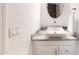 Bathroom with updated vanity, new mirror, granite countertop and modern faucet at 7126 N 19Th Ave # 193, Phoenix, AZ 85021