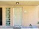 Front entryway featuring a security door and decorative glass block window at 7126 N 19Th Ave # 193, Phoenix, AZ 85021