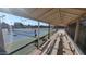 View of the pickleball courts from the covered seating area at 7950 E Keats Ave # 150, Mesa, AZ 85209