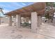 Community picnic and barbeque area featuring picnic benches, large beams and a covered roof at 934 E Cochise Dr, Phoenix, AZ 85020