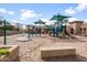 Full view of the community playground with slides and swings at 964 S Henry Ln, Gilbert, AZ 85296