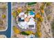 Aerial view of a luxury home with pool and garden at 10396 N 133Rd St, Scottsdale, AZ 85259
