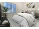 Bright bedroom with modern accents and a calming atmosphere at 22436 N 48Th St, Phoenix, AZ 85054