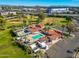 Aerial view of a community pool area, showing pool, hot tub, and surrounding amenities at 2650 W Union Hills Dr # 29, Phoenix, AZ 85027