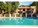 A refreshing pool with a wrought iron safety fence and a shallow end. Great for afternoon relaxation at 3031 N Civic Center Plz # 261, Scottsdale, AZ 85251