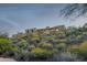View of hillside home featuring desert landscaping and a flat roof, perfect for privacy and nature at 3101 E Acoma Dr, Phoenix, AZ 85032