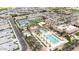 Aerial view of community amenities including pools, tennis courts, and recreational facilities at 3716 E Andre Ave, Gilbert, AZ 85298
