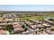 Expansive aerial view of community with manicured landscaping and mature trees at 3716 E Andre Ave, Gilbert, AZ 85298