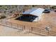 Aerial view of horse in pen near open air horse shelter and truck at 40445 N 32Nd St, Cave Creek, AZ 85331
