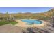 Backyard pool features a spa and desert mountain views at 40445 N 32Nd St, Cave Creek, AZ 85331