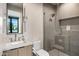 Bathroom with a stand up shower and modern fixtures at 7120 E Paradise Ranch Rd, Paradise Valley, AZ 85253