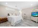 Serene bedroom with a white color palette, sleek furniture, and modern details at 13613 N 76Th St, Scottsdale, AZ 85260