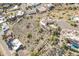 A high aerial view of the estate home nestled within the neighborhood at 15241 E Pageland Cir, Fountain Hills, AZ 85268