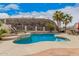 Inviting pool offers a relaxing place to unwind and enjoy stunning views of the desert landscape at 16811 S 11Th Way, Phoenix, AZ 85048