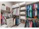 Organized walk-in closet features shelving, drawers, and ample hanging space at 20551 E Mayberry Rd, Queen Creek, AZ 85142