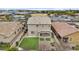 Aerial view of the home highlighting the large turf backyard and outdoor living space at 3263 S Miller Dr, Chandler, AZ 85286