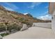 A balcony overlooking the desert landscape with custom railing at 4822 S Gold Canyon Dr, Gold Canyon, AZ 85118