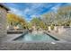 Tranquil pool surrounded by lush landscaping, creating a private oasis perfect for relaxation and enjoying the outdoors at 7363 E Lower Wash Pass, Scottsdale, AZ 85266