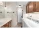 Modern laundry room featuring a washer and dryer at 7750 E Broadway Rd # 54, Mesa, AZ 85208