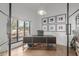 Bright home office featuring a sleek desk, a leather chair, and natural light from the window at 8005 N Via De Lago --, Scottsdale, AZ 85258