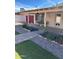 Inviting backyard with an extended patio area, well maintained lawn, and plants at 8538 E Vista Dr, Scottsdale, AZ 85250