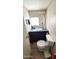 Bathroom with sink, toilet, mirror, and good lighting at 111 S Greenfield Rd # 426, Mesa, AZ 85206