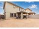 Expansive backyard with covered patio, perfect for outdoor entertaining and relaxation at 2067 N Marketside Ave, Buckeye, AZ 85396