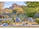 Relaxing backyard with comfortable seating and stunning mountain views at 2409 N 57Th St, Scottsdale, AZ 85257