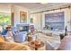 Cozy living room features a fireplace, comfortable seating, and stylish decor at 2409 N 57Th St, Scottsdale, AZ 85257