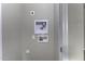 Modern laundry hookups feature water and drain hookups with electrical outlets above at 38197 W San Clemente St, Maricopa, AZ 85138