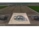 New construction aerial view of a homesite in a new community with planned landscaping at 7283 S 221St Ave, Buckeye, AZ 85326