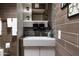 Updated bathroom features a modern sink, stylish vanity and sleek tile accents at 7740 E Heatherbrae Ave # 5, Scottsdale, AZ 85251