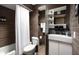 Chic bathroom featuring a tiled shower-tub combination and modern fixtures at 7740 E Heatherbrae Ave # 5, Scottsdale, AZ 85251