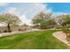 Expansive yard with a view of the swimming pool at 7829 E Softwind Dr, Scottsdale, AZ 85255
