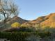 Mountain view with desert landscaping in the foreground and partial view of a private home in the distance at 11919 N 138Th St, Scottsdale, AZ 85259