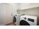 Modern laundry room with new washer and dryer at 12926 W Pershing St, El Mirage, AZ 85335