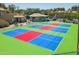 Multi-colored pickleball courts for friendly competition at 1825 W Ray Rd # 2116, Chandler, AZ 85224